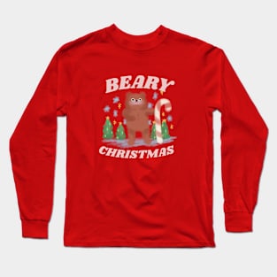 Beary Christmas - cute Christmas design Long Sleeve T-Shirt